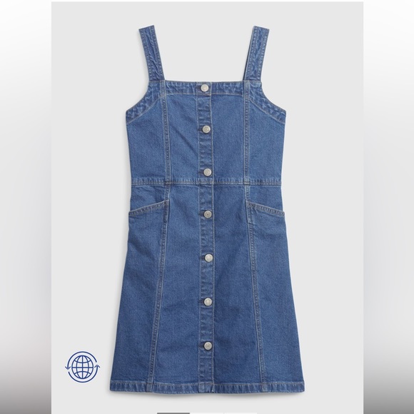 Gap Kids Stretch Denim Dress NWT - Picture 1 of 3